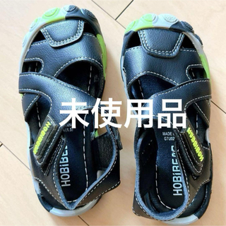 サンダル 15cmキッズ スポーツ 靴 つま先保護 マジックテープ付き 軽量(サンダル)