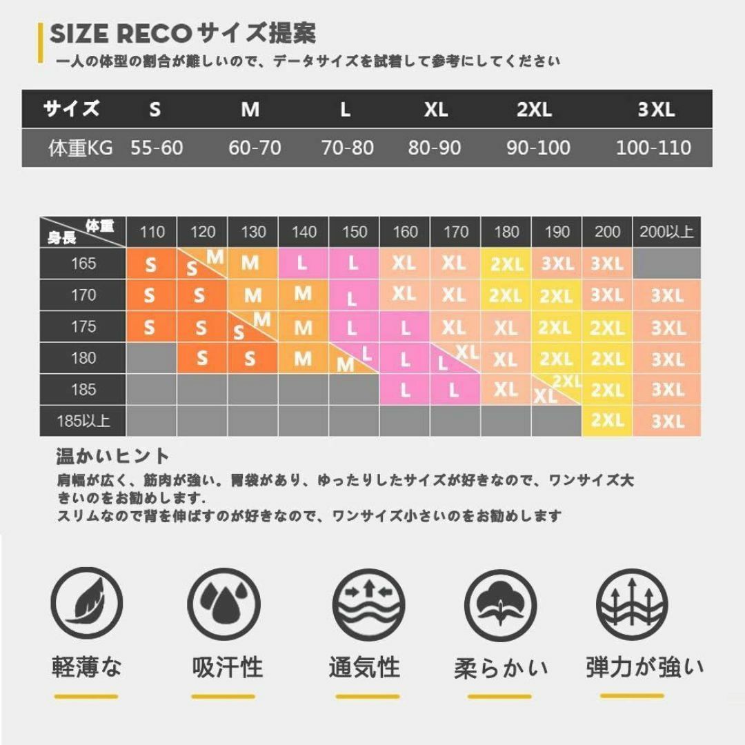 メンズ コンプレッション ウェア 上下 セット トレーニング 吸汗 通気 速乾 メンズのトップス(ジャージ)の商品写真