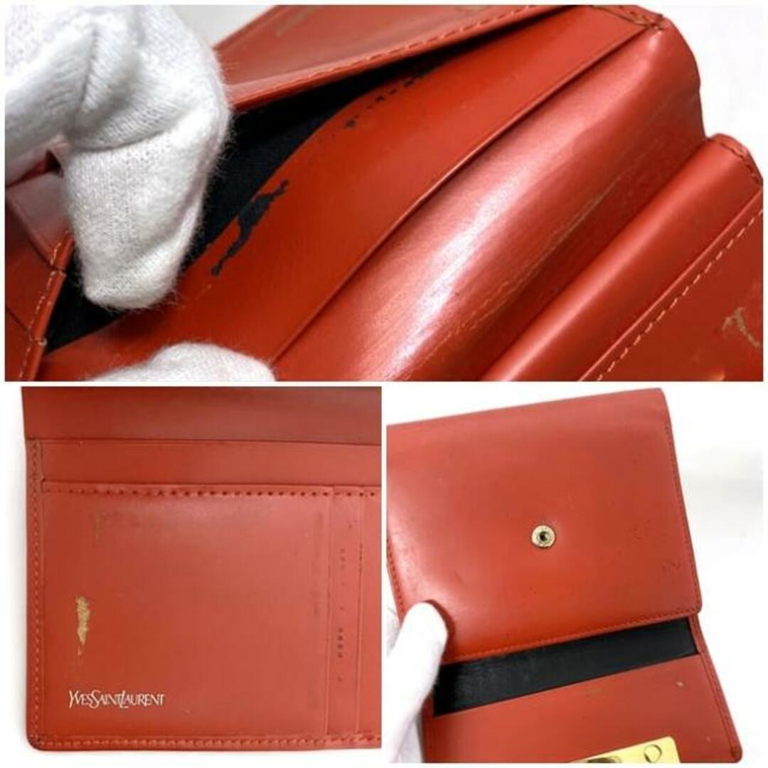 SAINT LAURENT - イヴ サンローラン がま口 二つ折り 財布 SAINT LAURENT - イヴ サンローラン がま口 二つ折り 財布