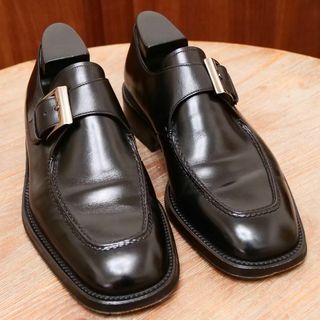 美品✨【BRUNO MAGRI】ブルーノマリ シングルモンク ブラック 6.5(ブーツ)