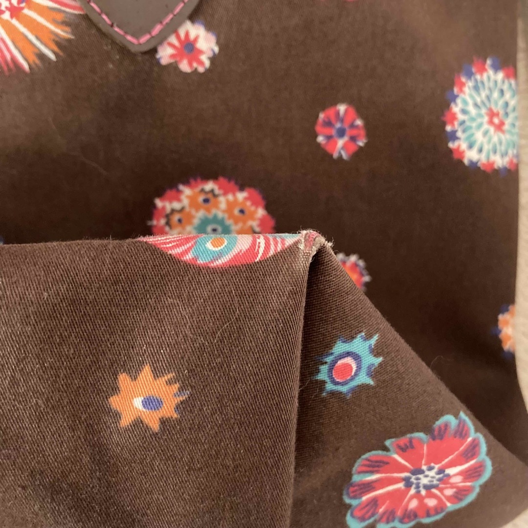 LONGCHAMP ロンシャン トートバッグ 茶色 総柄 LONGCHAMP ロンシャン トートバッグ 茶色 総柄
