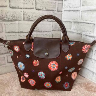 ロンシャン(LONGCHAMP)のLONGCHAMP ロンシャン　トートバッグ　茶色　総柄(トートバッグ)