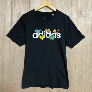 アディダス(adidas)のadidas ポケモン コラボ 半袖 Tシャツ トップス ブラック ユニセックス(Tシャツ(半袖/袖なし))