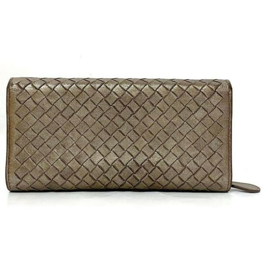 BOTTEGA VENETA - ボッテガヴェネタ 二つ折り 長財布 ブラウン BOTTEGA VENETA - ボッテガヴェネタ 二つ折り 長財布 ブラウン