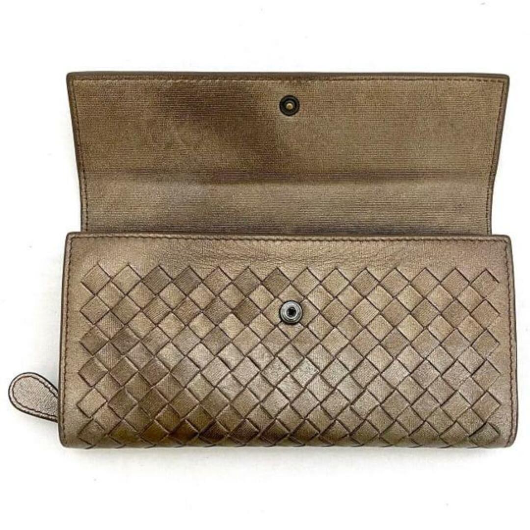 BOTTEGA VENETA - ボッテガヴェネタ 二つ折り 長財布 ブラウン BOTTEGA VENETA - ボッテガヴェネタ 二つ折り 長財布 ブラウン