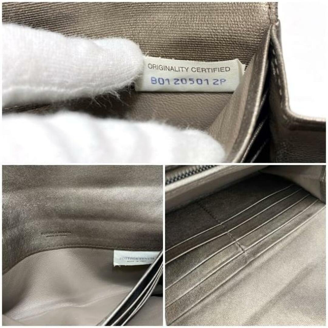 BOTTEGA VENETA - ボッテガヴェネタ 二つ折り 長財布 ブラウン BOTTEGA VENETA - ボッテガヴェネタ 二つ折り 長財布 ブラウン