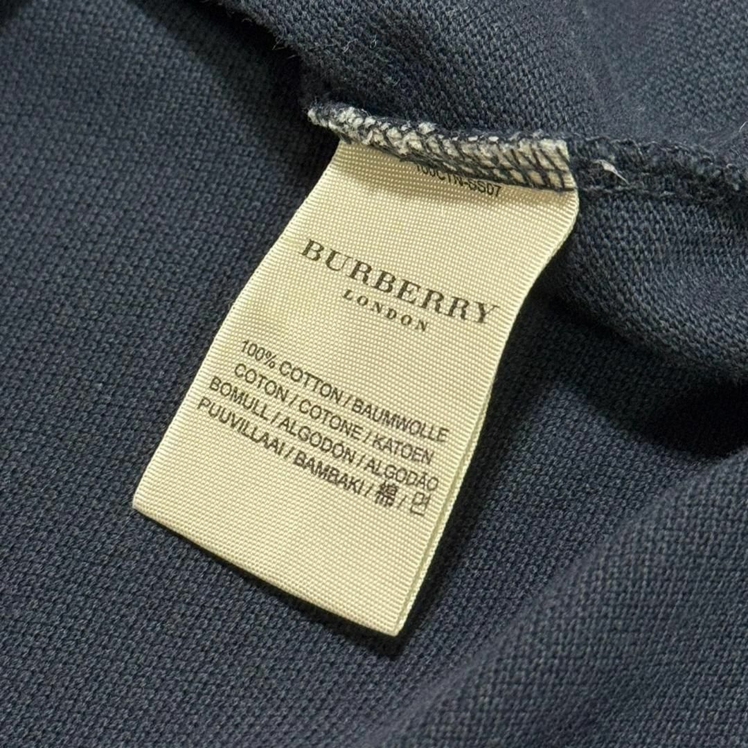 BURBERRY(バーバリー)のBURBERRY SLIM FIT 半袖 ポロシャツ ネイビー ブランド XS メンズのトップス(ポロシャツ)の商品写真