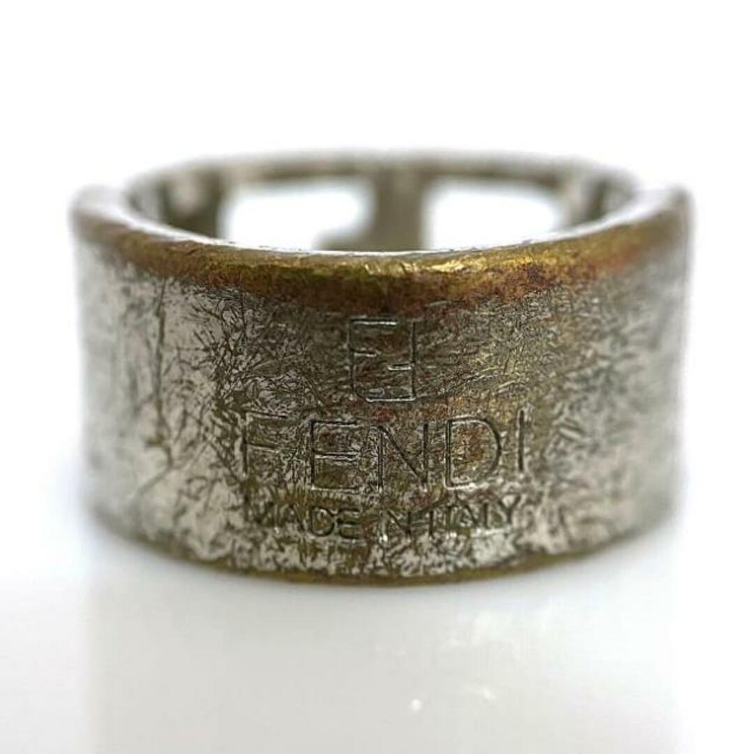 FENDI - フェンディ リング シルバー FF 指輪 9号 メタル 中古 FENDI - フェンディ リング シルバー FF 指輪 9号 メタル 中古