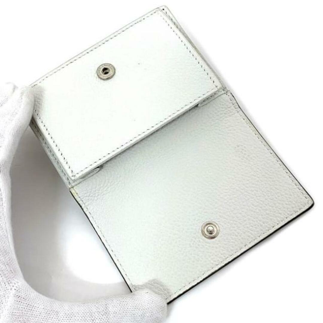 SAINT LAURENT - サンローラン 三つ折り 財布 ブラック ホワイト SAINT LAURENT - サンローラン 三つ折り 財布 ブラック ホワイト