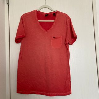 スコッチアンドソーダ(SCOTCH & SODA)のSCOTCH&SODA  Tシャツ　赤系　M(Tシャツ/カットソー(半袖/袖なし))