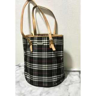 バーバリー(BURBERRY)のBURBERRY バーバリー　ロゴ　チェック　ハンドバッグ トートバッグ(トートバッグ)