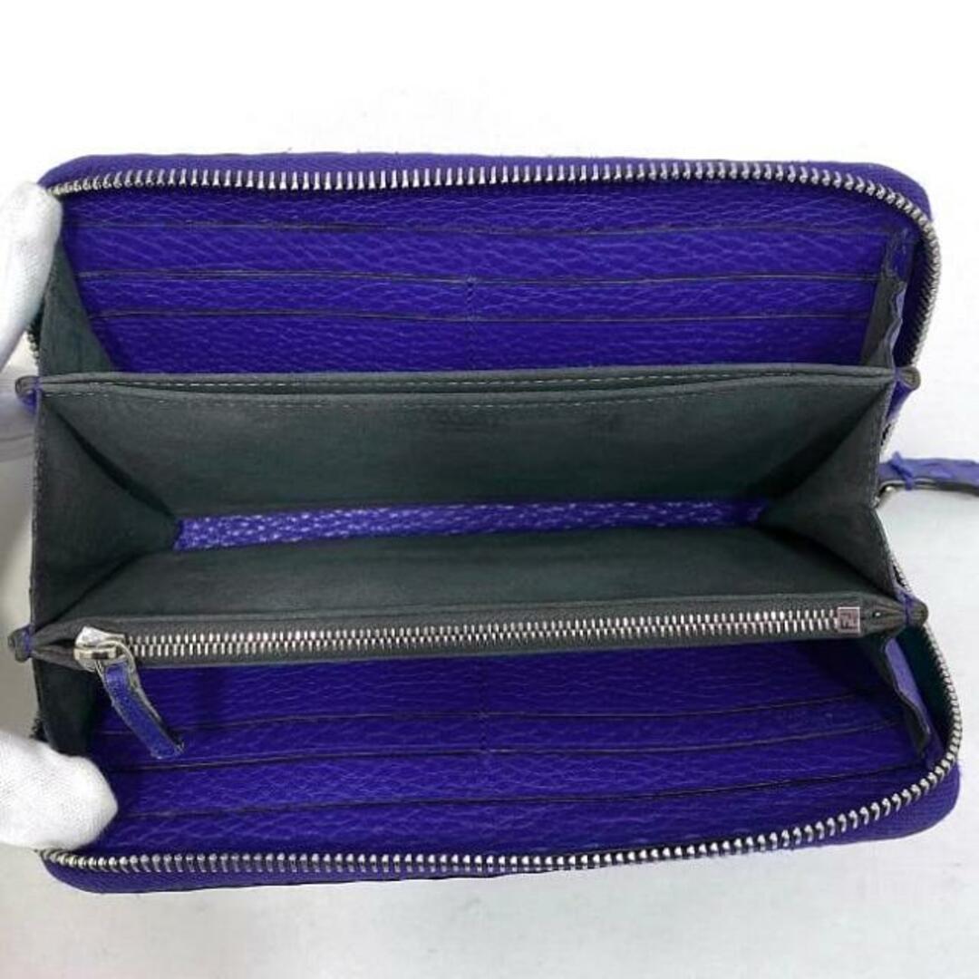 FENDI - フェンディ ラウンドファスナー 長財布 ブルー セレリア FENDI - フェンディ ラウンドファスナー 長財布 ブルー セレリア