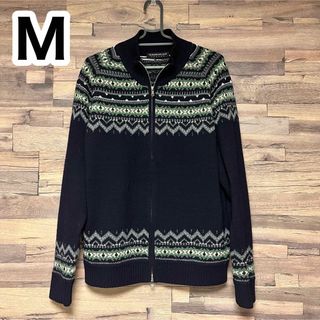 【美品】TOMORROWLAND tricot フェアアイル柄 ニット ブルゾン