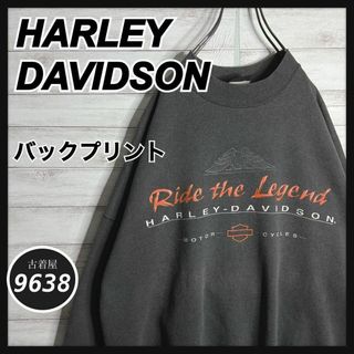 ハーレーダビッドソン(Harley Davidson)の【入手困難!!】ハーレーダビッドソン ✈︎バックプリント ゆるだぼ トレーナー(スウェット)