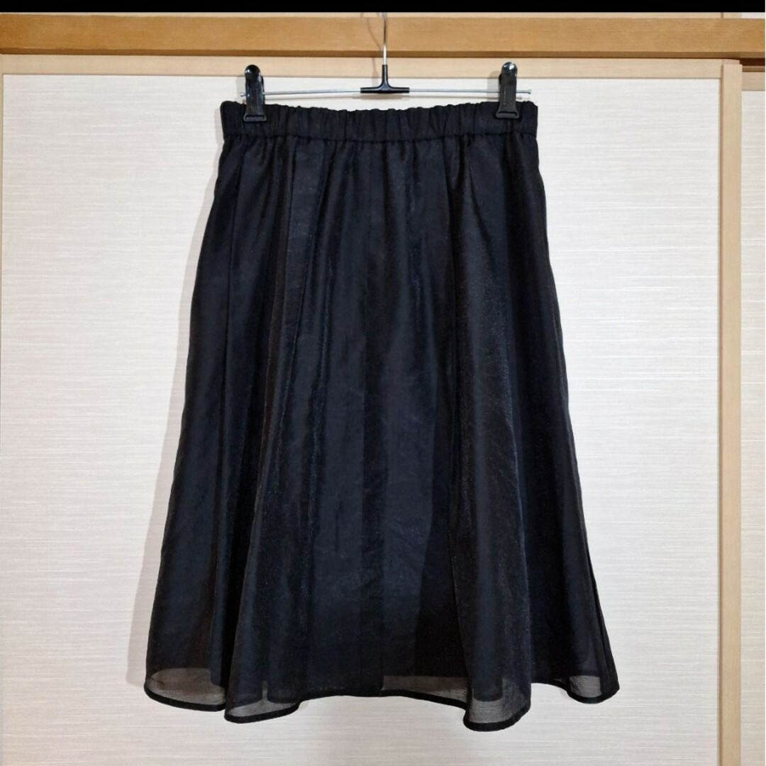 SOUP(スープ)の【限定値下げ】SOUP　スープ　ワールド　スカート　黒 レディースのスカート(ひざ丈スカート)の商品写真