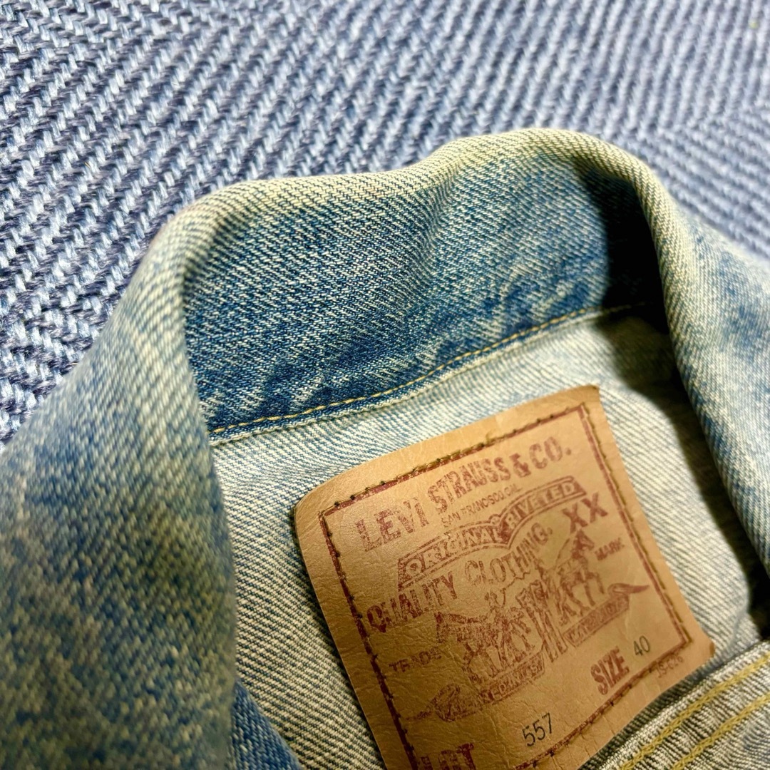 Levi's(リーバイス)のLEVI'S リーバイス Levi’s 60s オールド 557 40 古着 メンズのジャケット/アウター(Gジャン/デニムジャケット)の商品写真