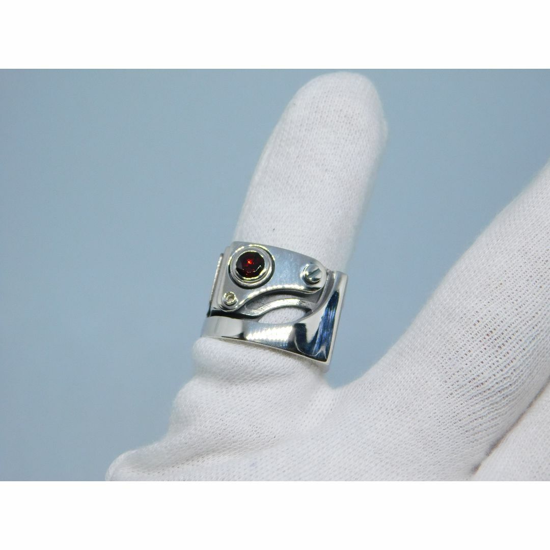 Dr.MONROE(ドクターモンロー)の新品　未使用　22号　ドクターモンロー　メカニカル　リング　ガーネット　指輪 メンズのアクセサリー(リング(指輪))の商品写真