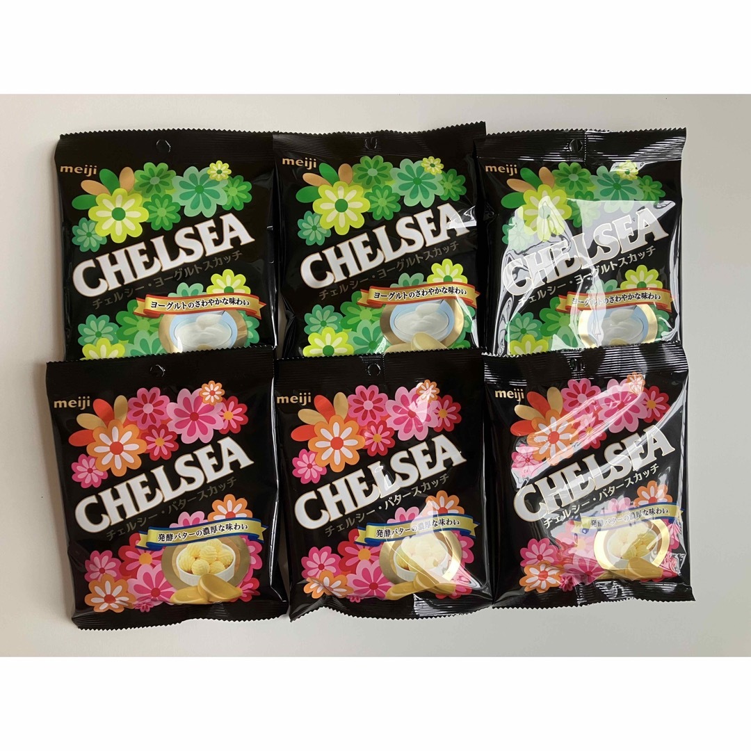 明治(メイジ)のCHELSEA チェルシー　バタースカッチ　ヨーグルトスカッチ6袋 食品/飲料/酒の食品(菓子/デザート)の商品写真