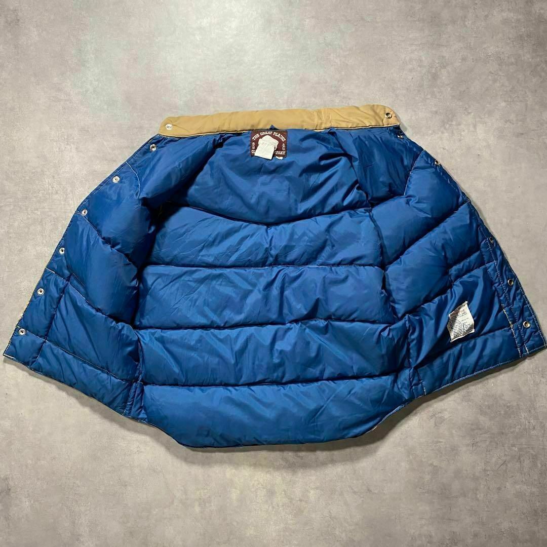 VINTAGE(ヴィンテージ)のGREAT PLAINS グレートプレーンズ ブラウン ダウンベスト メンズのジャケット/アウター(ダウンベスト)の商品写真