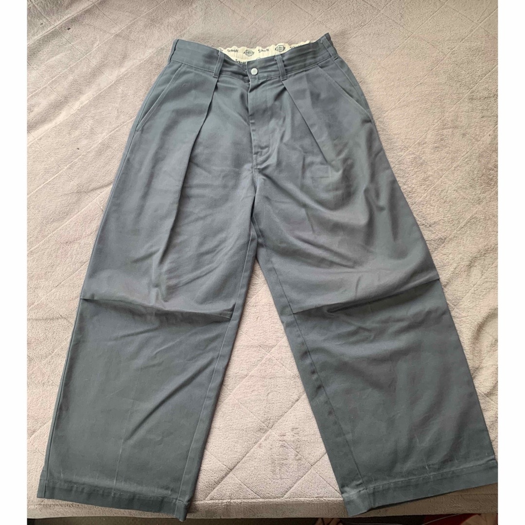 schott(ショット)のSchottxDickies/EASY BAGGY PANTS チャコール L メンズのパンツ(ワークパンツ/カーゴパンツ)の商品写真