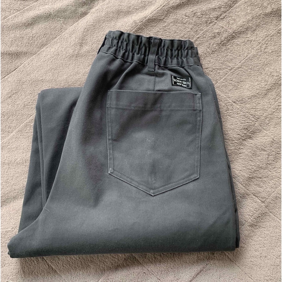 schott(ショット)のSchottxDickies/EASY BAGGY PANTS チャコール L メンズのパンツ(ワークパンツ/カーゴパンツ)の商品写真