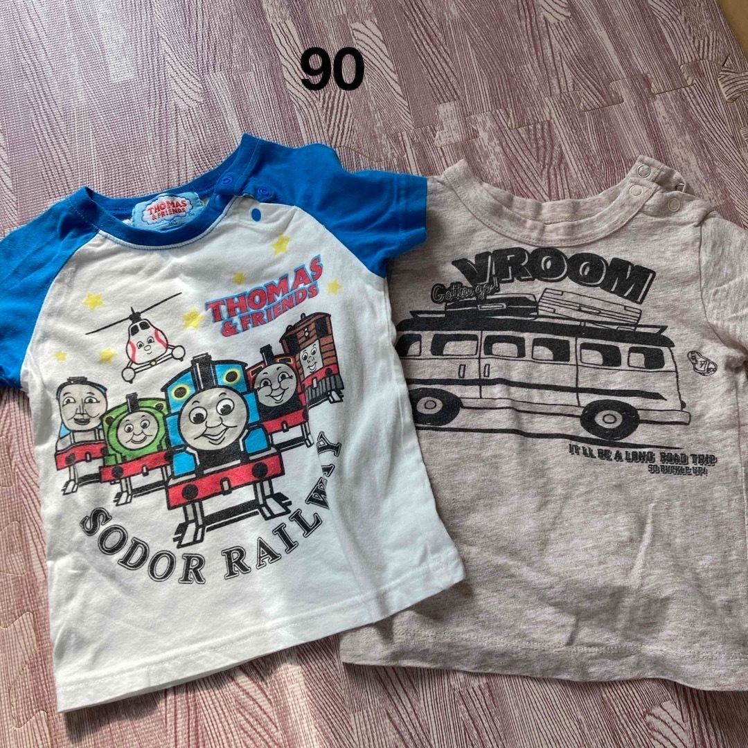 THOMAS(トーマス)のTシャツ　90  男の子　トーマス　車　まとめ キッズ/ベビー/マタニティのキッズ服男の子用(90cm~)(Tシャツ/カットソー)の商品写真