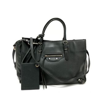 バレンシアガ(Balenciaga)のバレンシアガ BALENCIAGA ペーパー 370926 2WAYバッグ ハンドバッグ レザー グレー(ハンドバッグ)