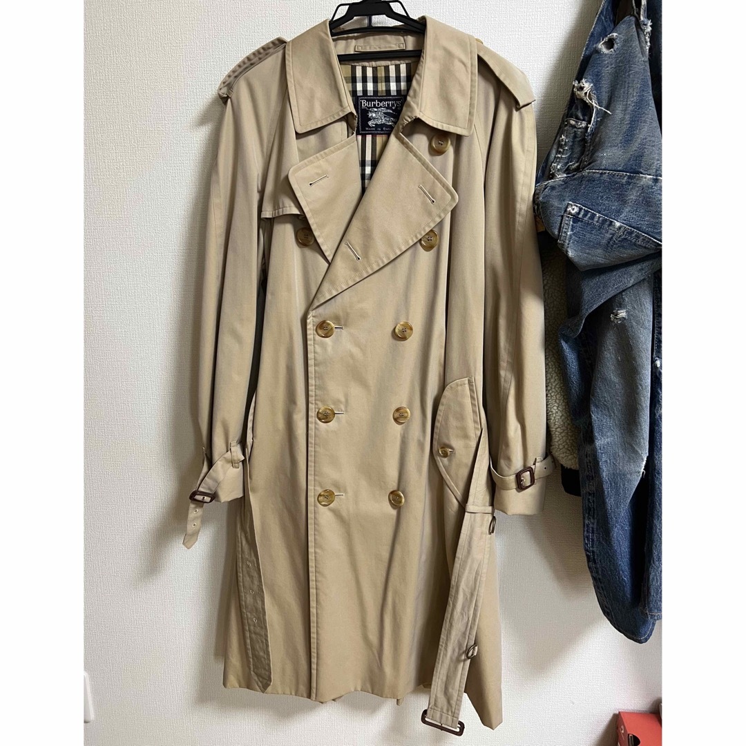 BURBERRY(バーバリー)の激安‼️希少タマムシ‼️イングランド製‼️オールドバーバリー　トレンチ‼️ メンズのジャケット/アウター(トレンチコート)の商品写真