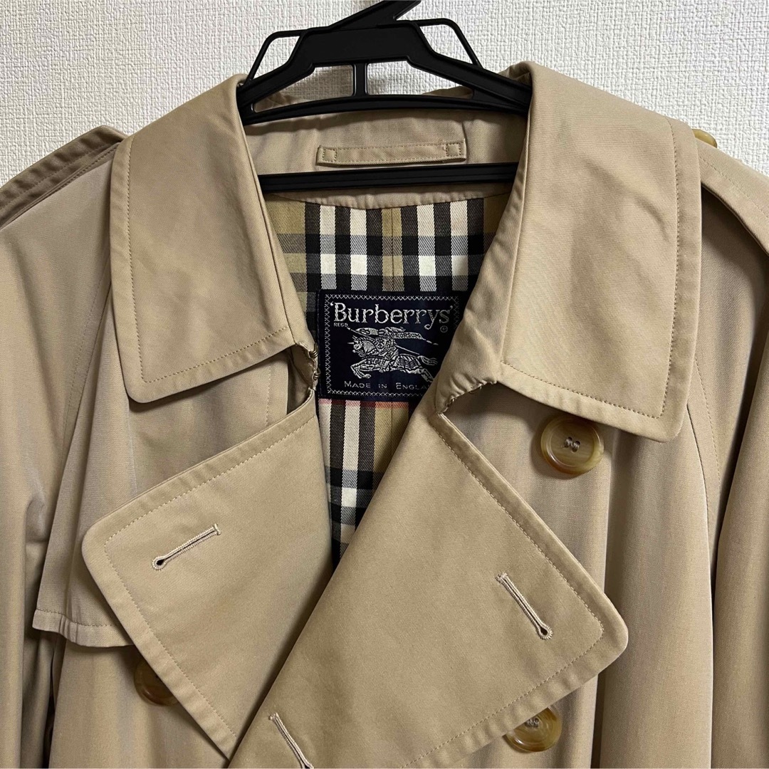 BURBERRY(バーバリー)の激安‼️希少タマムシ‼️イングランド製‼️オールドバーバリー　トレンチ‼️ メンズのジャケット/アウター(トレンチコート)の商品写真