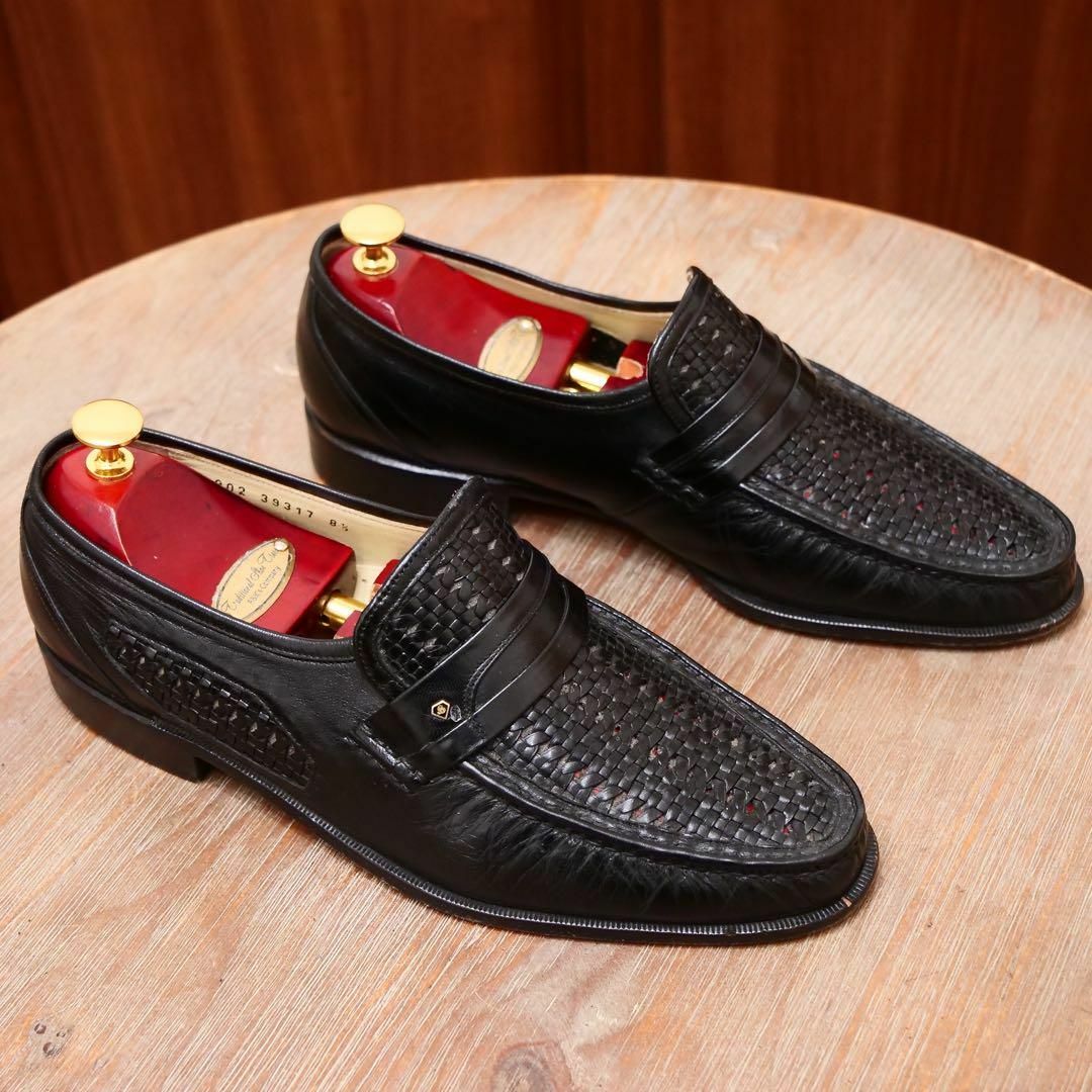 極美品✨【SPARTACUS】イントレチャートコンビローファー UK8.5 革靴 メンズの靴/シューズ(ブーツ)の商品写真