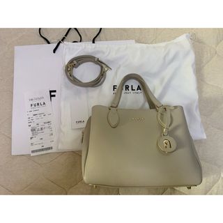 フルラ(Furla)のFURLA ミネルヴァ　S トートバッグ　グレー　2way ショルダーバッグ(ハンドバッグ)