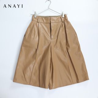 ANAYI - 美品　ANAYI アナイ　フェイクレザー　ショートパンツ　ハーフパンツ　36