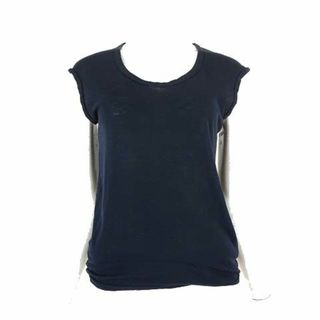 Max Mara - マックスマーラ カットソー Tシャツ ノースリーブ シルク コットン M 紺