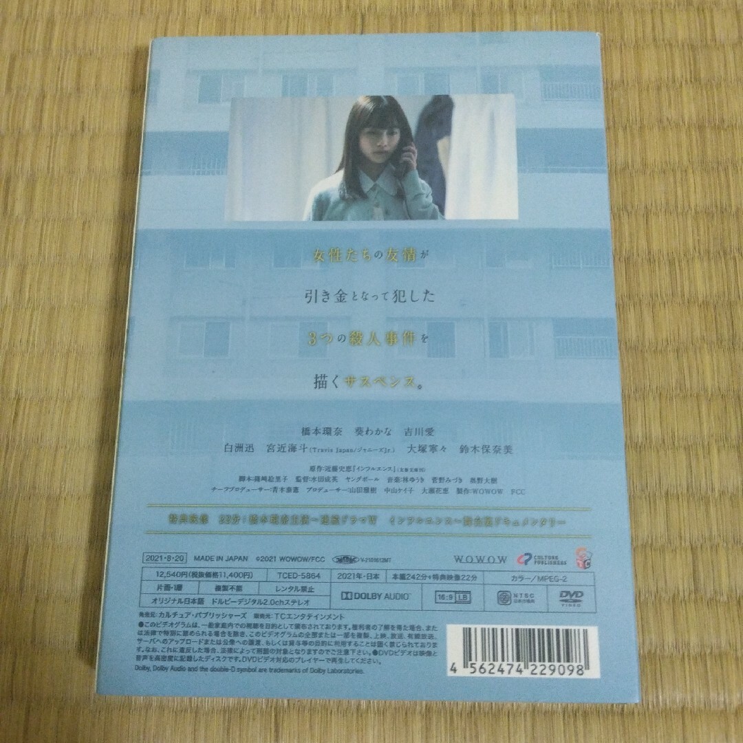 連続ドラマW インフルエンス DVD-BOX〈3枚組〉 エンタメ/ホビーのDVD/ブルーレイ(TVドラマ)の商品写真
