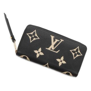 ルイヴィトン(LOUIS VUITTON)のルイヴィトン 長財布 モノグラム・アンプラント ジッピー・ウォレット M80481 黒 ブラック ラウンドファスナー(財布)