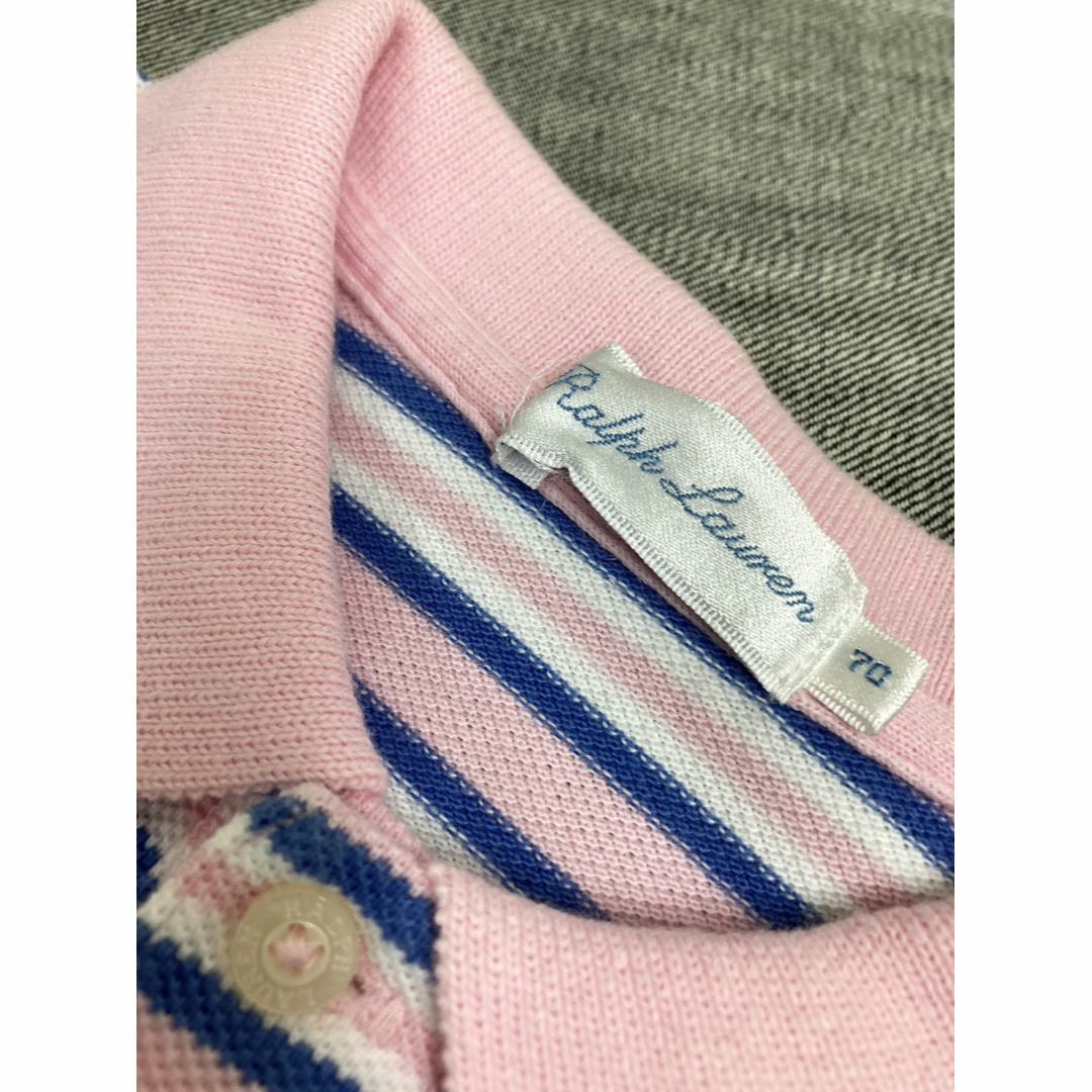 POLO RALPH LAUREN(ポロラルフローレン)の【ラルフローレン RalphLauren　70cm】半袖ポロシャツ　#28770 キッズ/ベビー/マタニティのベビー服(~85cm)(シャツ/カットソー)の商品写真