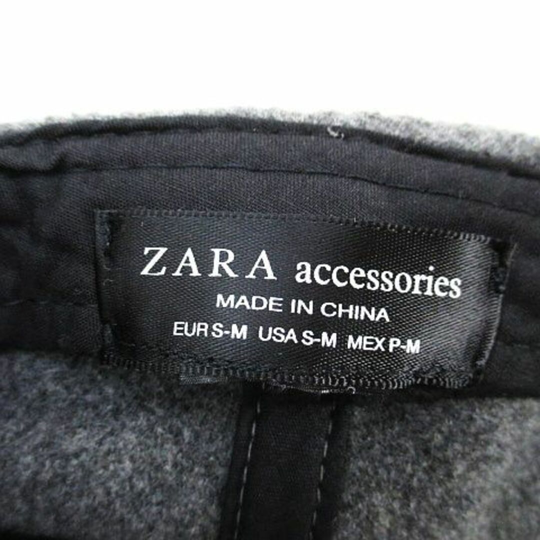 ZARA(ザラ)のザラ ストラップバックキャップ キャップ S-M グレー 灰 起毛 帽子 メンズ メンズの帽子(キャップ)の商品写真