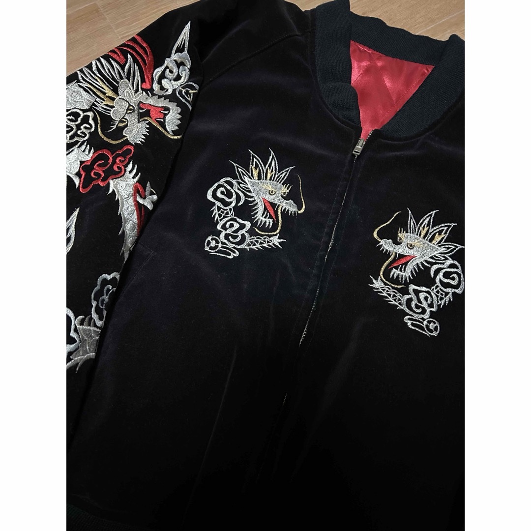 良品 Ulcolow 別珍 スカジャン 龍 鳳凰 F メンズのジャケット/アウター(スカジャン)の商品写真