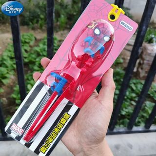 新品未使用　スパイダーマン　ディズニー　正規品　子供　キッズ　トレーニング箸(カトラリー/箸)