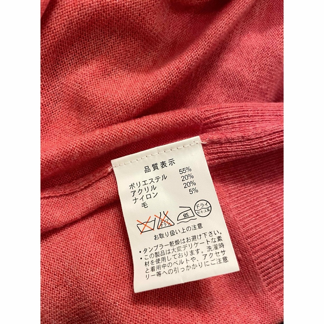 ピンク・春色の薄手ニット レディースのトップス(ニット/セーター)の商品写真