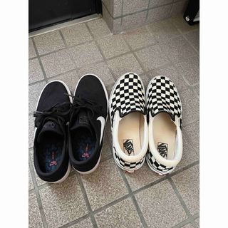 ヴァンズ(VANS)の26cm NIKE ズーム　VANS チェック　スリッポン(スニーカー)