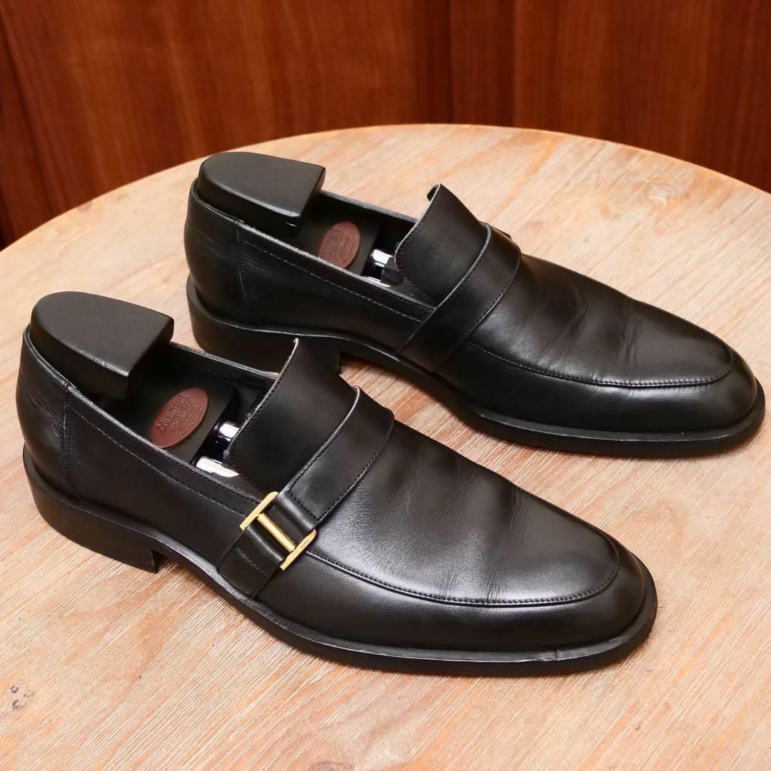 Gucci(グッチ)の美品✨【GUCCI】グッチ ストラップローファー UK6.5 ブラック 革靴 メンズの靴/シューズ(ブーツ)の商品写真