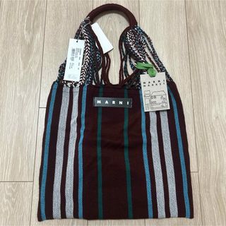 Marni - 【MARNI】マルチピンク マルニマーケット ストライプバッグ の Marni - 【MARNI】マルチピンク マルニマーケット ストライプバッグ の