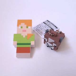 マインクラフト(Minecraft)のマインクラフト アレックスクリップ&ラバぷちモブフィギュアのウシ(ゲームキャラクター)