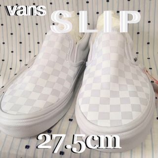 ヴァンズ(VANS)のVANSバンズUS限定チェッカーフラッグSLIP-ON27.5cmUS9H1点物(スニーカー)