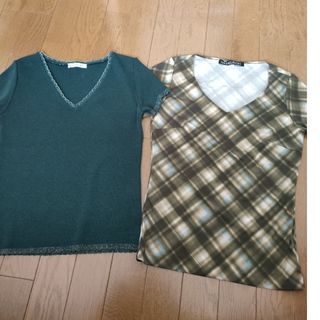 ミッシェルクラン(MICHEL KLEIN)のトップス　2着(Tシャツ(半袖/袖なし))