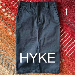 ハイク(HYKE)のHYKE ネイビースカート　美品♡(ひざ丈スカート)