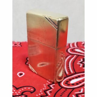 ジッポー(ZIPPO)の1937レプリカ復刻版　ダイアゴナルライン　真鍮　ソリッド　ゴールド系　2013(タバコグッズ)