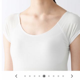 ムジルシリョウヒン(MUJI (無印良品))の無印良品　なめらかブラフレンチスリーブLサイズ(Tシャツ(半袖/袖なし))