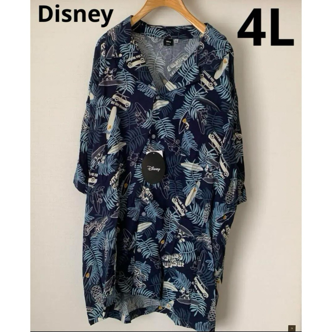 Disney(ディズニー)の新品　Disney半袖シャツ　4L メンズのトップス(シャツ)の商品写真